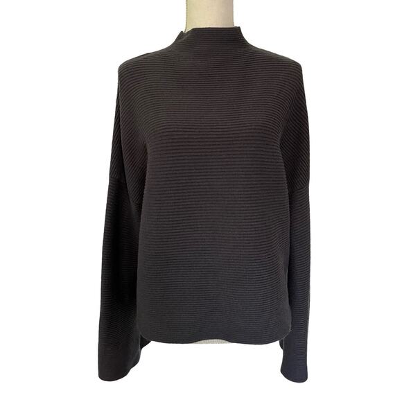 Modern Citizen Womens Lou Ribbed Mock Neck Sweater Size S Gray Capsule Lagom - Picture 1 of 6